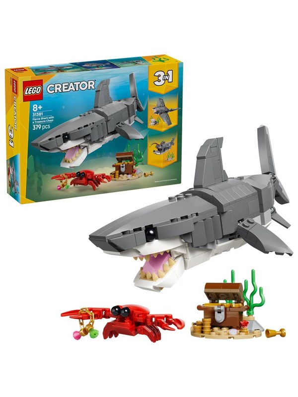 LEGO Creator 31381 Farlig haj med skattekiste billede