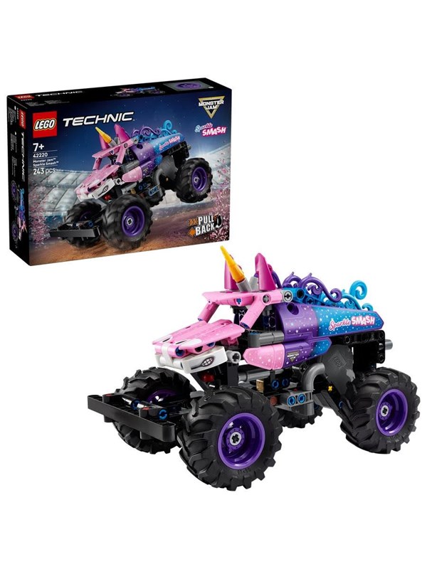 LEGO Technic 42220 Monster Jam™ Sparkle Smash™ pull-back