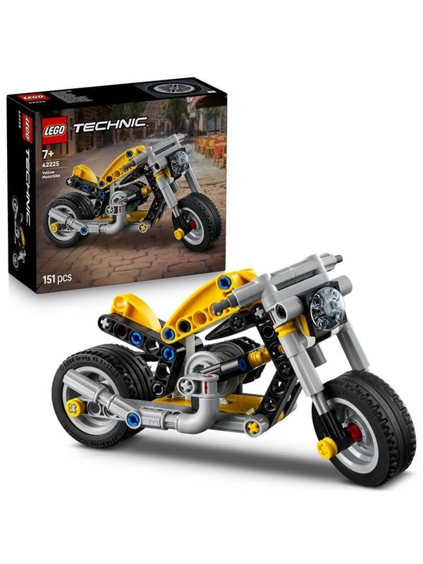 LEGO Technic 42225 Gul motorcykel billede