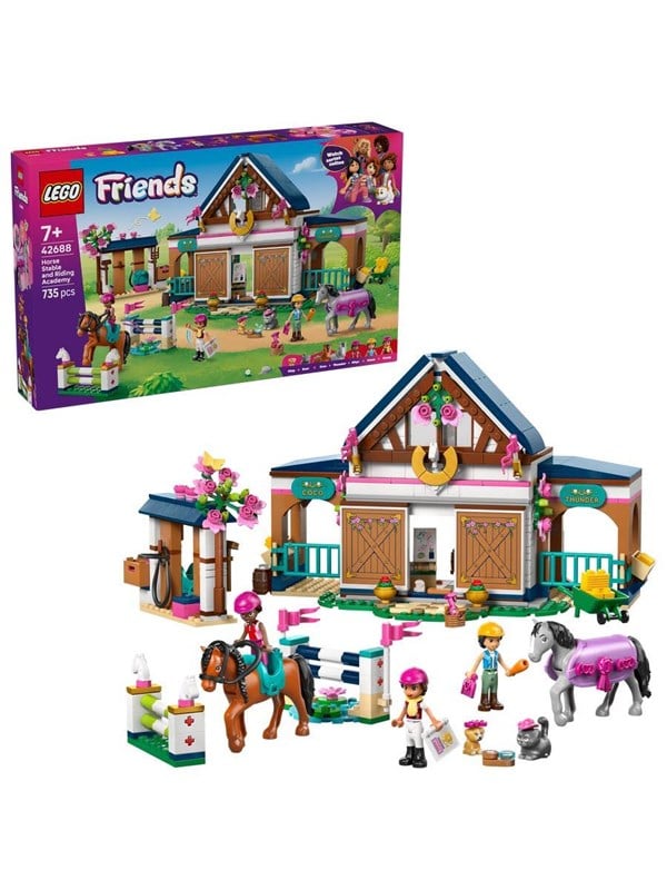LEGO Friends 42688 Hestestald og rideskole billede
