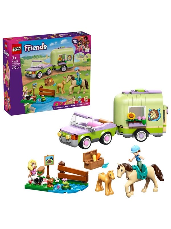 LEGO Friends 42695 Heste- og føltrailer billede