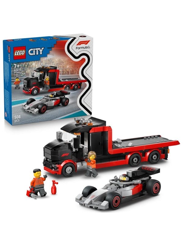 LEGO City 60493 F1®-udstillingstruck med Audi F1®-racerbil