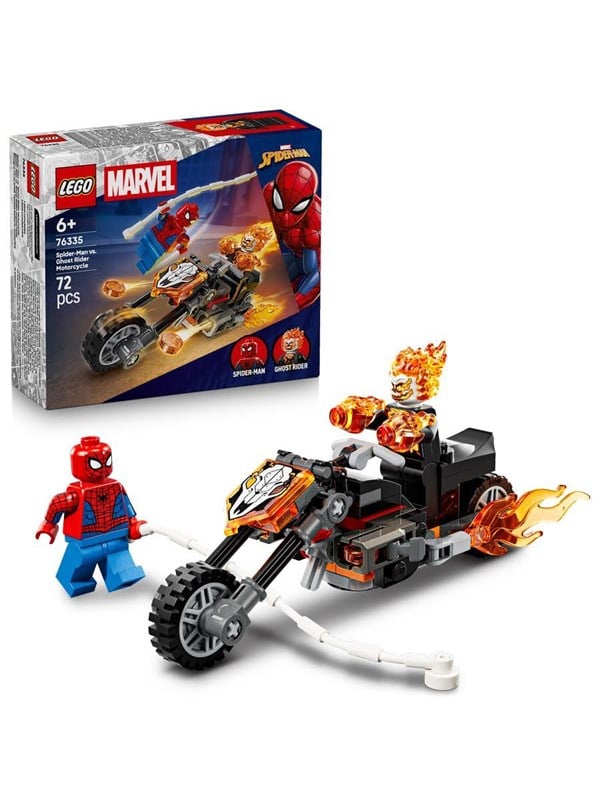 LEGO Marvel 76335 Spider-Man mod Ghost Rider på motorcykel billede