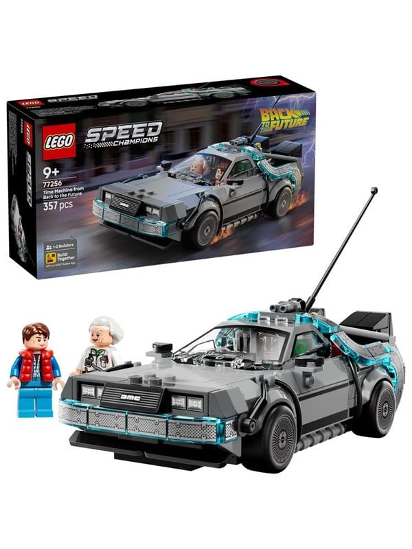 LEGO - Speed Champions - Time Machine from Back to the Future (77256) - GEEKD.dk