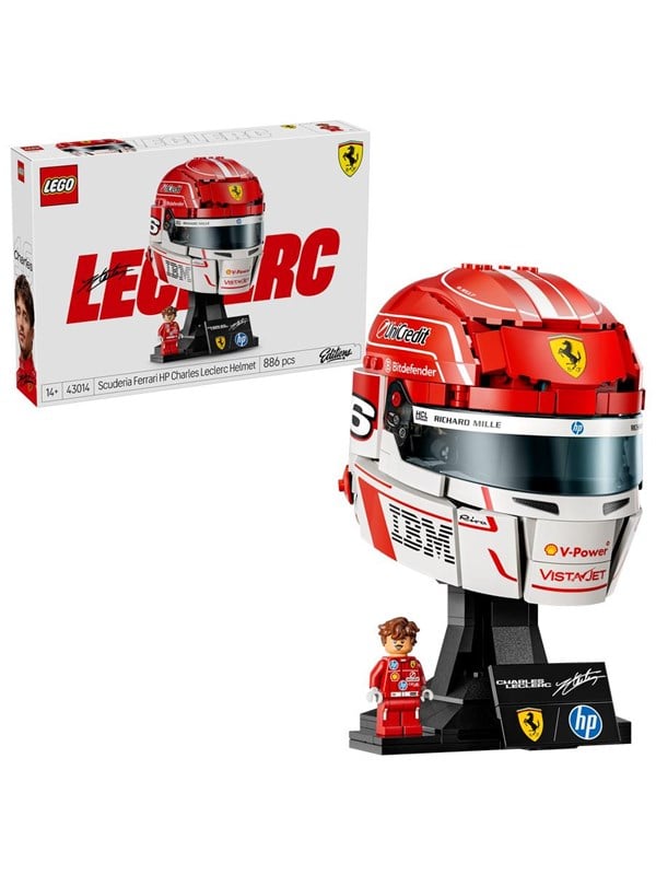 LEGO Editions Formula 1 Scuderia Ferrari HP Charles Leclerc hjelm 43014