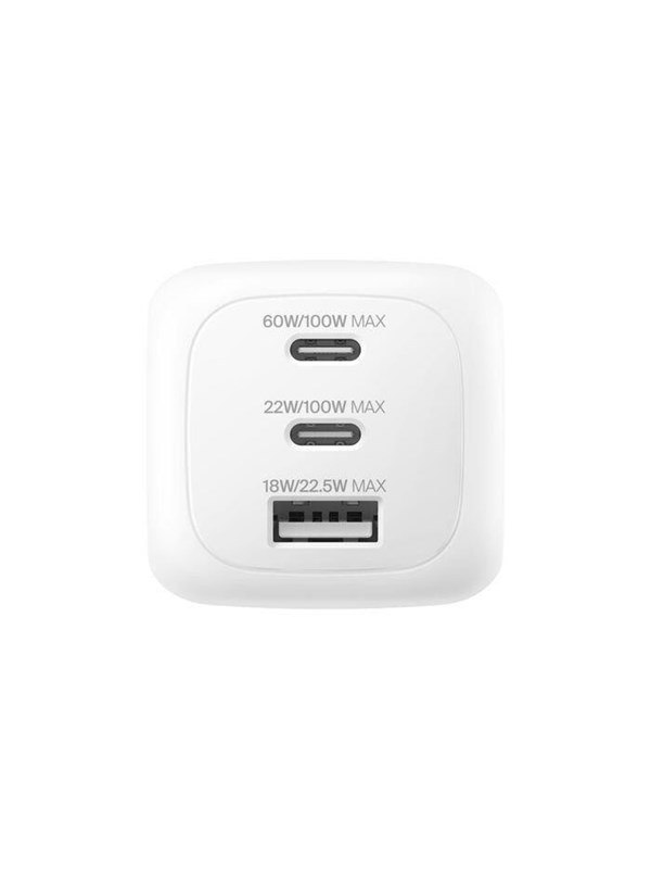 Belkin BOOSTCHARGE 100w 2C1A Wall Charger w interchangable plug tips UK EU US