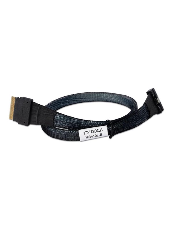 Icy Dock MB410L-B SAS-kabel 0,5 m - sort (MCIO 8i til SlimSAS 8i)