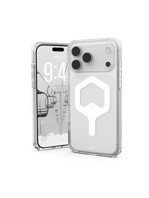 Urban Armor Gear Plyo MagSafe Cover til iPhone 17 Pro Max - Hvid/Transparent