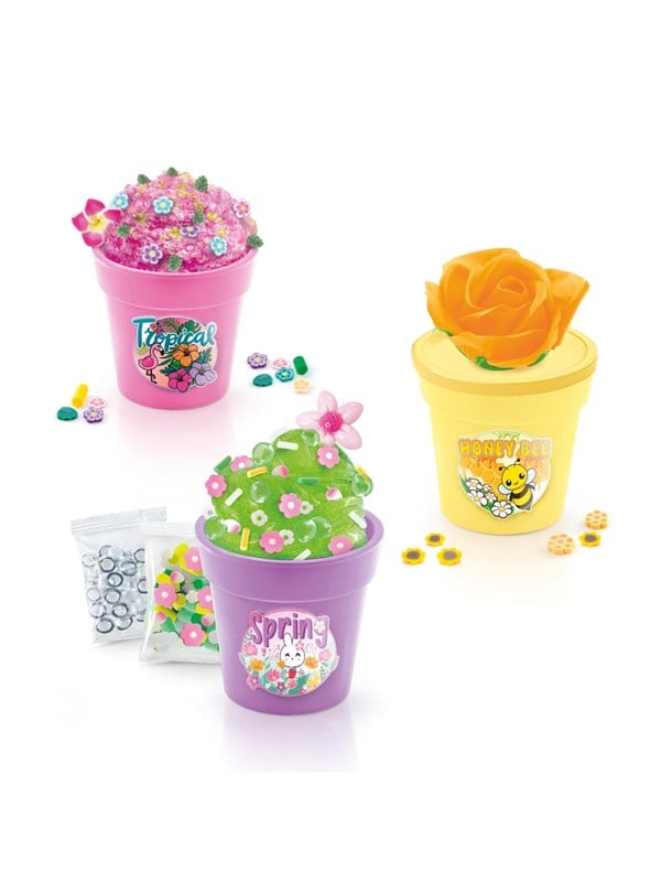 So Slime DIY-Slim - Slime Flower - 3 Potter