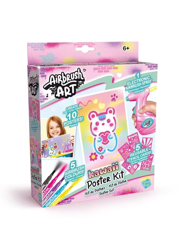 Airbrush Plush Plakatsæt - Airbrush Art - Kawaii