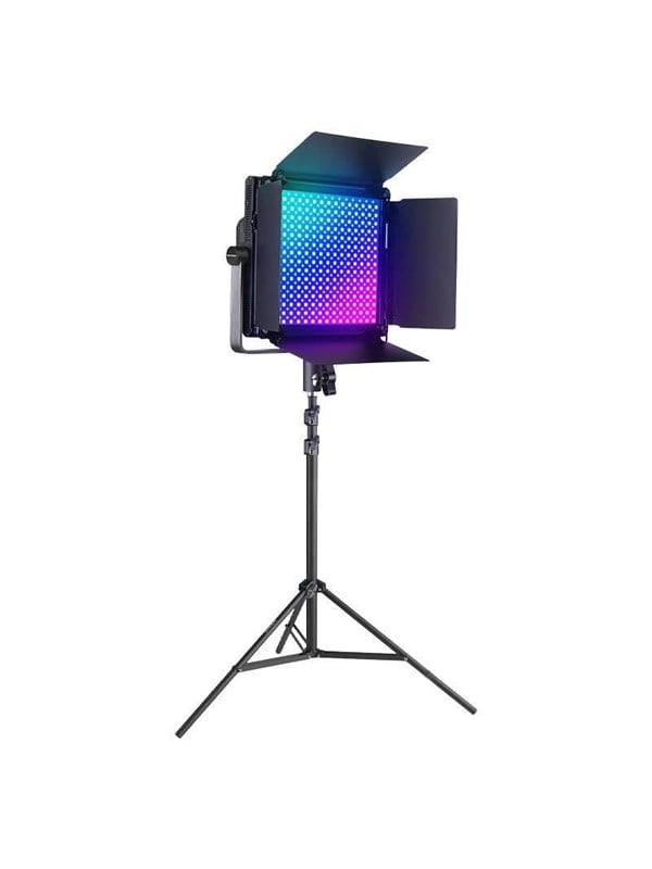 Neewer RGB1200 LED Kit 2 Lamps 60W 2500-8500K with Tripods and Barndoors