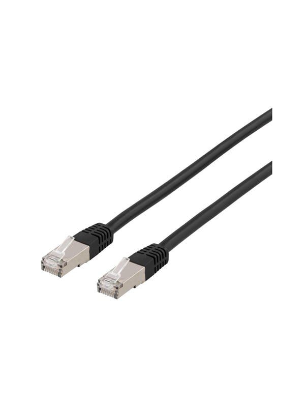 Deltaco patch cable - 7 m - black - Sort - 7m