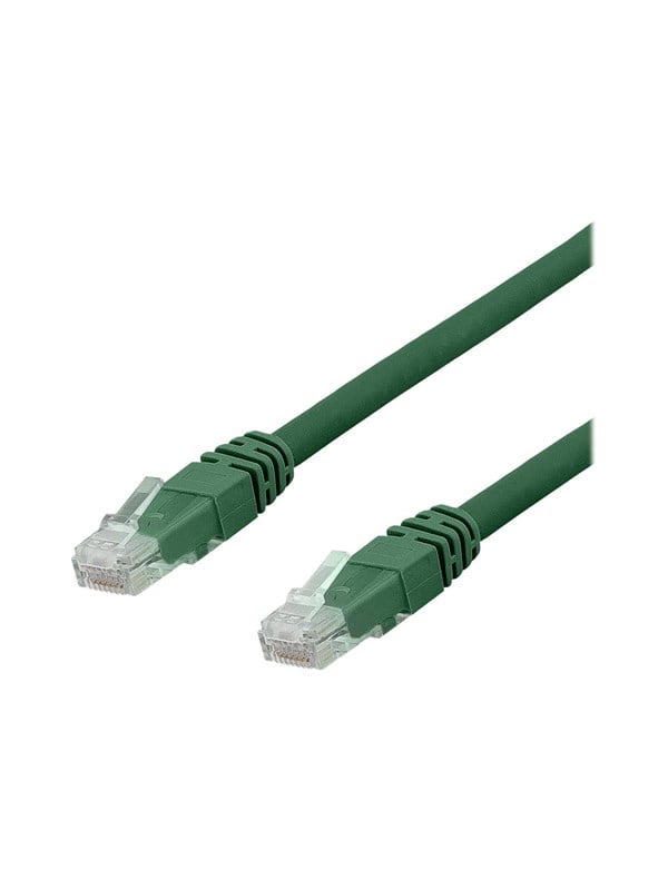 Deltaco TP-60GAU - patch cable - 50 cm - green - Grøn - 0.5m