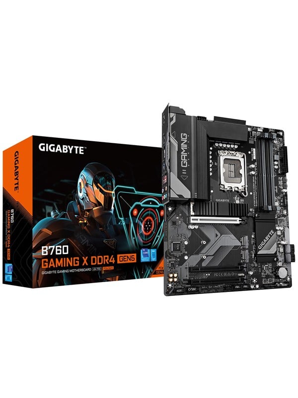 Gigabyte B760 GAMING X DDR4 GEN5 - Bundkort - ATX - LGA1700 sokkel - B760 Chipset - USB-C 3.2 Gen2, USB 3.2 Gen 1 - 2.5 Gigabit LAN - onboard grafik (CPU påkrævet) - HD Audio (8-kanaler)
