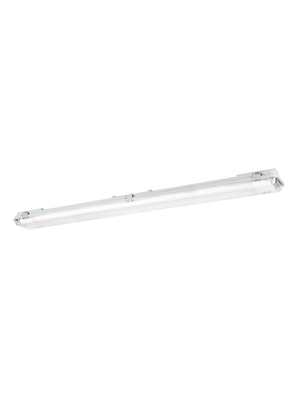 EGLO ECO TUBE-E ARMATUR L1285 2X18W IP65 GRÅ/TRANSP.