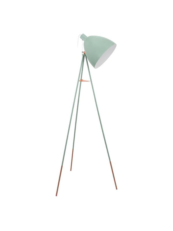 EGLO Dundee Gulv H1355 Mintgrøn/kobber - Gulvlampe - 49342