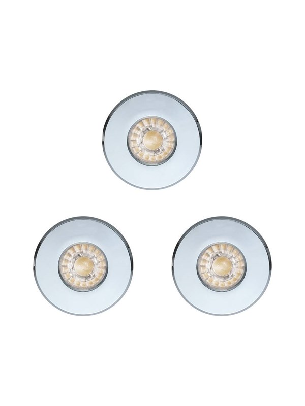 EGLO IGOA INDBYG. SÆT IP44/IP20 3X3,3W Ø85 KROM