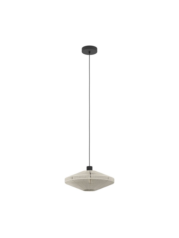 EGLO MIDSUMER PENDEL Ø380 E27 SORT/CREME