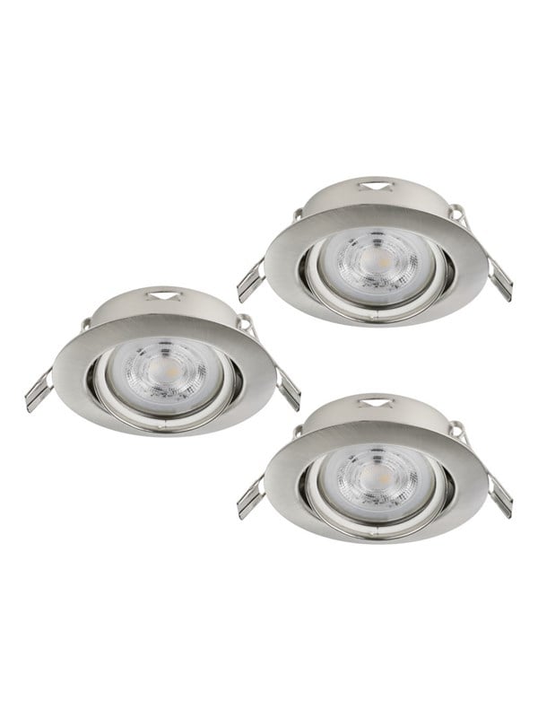 EGLO FAVAZZINA INDBYG. SÆT KIP Ø88 GU10 3X4,9W 3X400LM BS