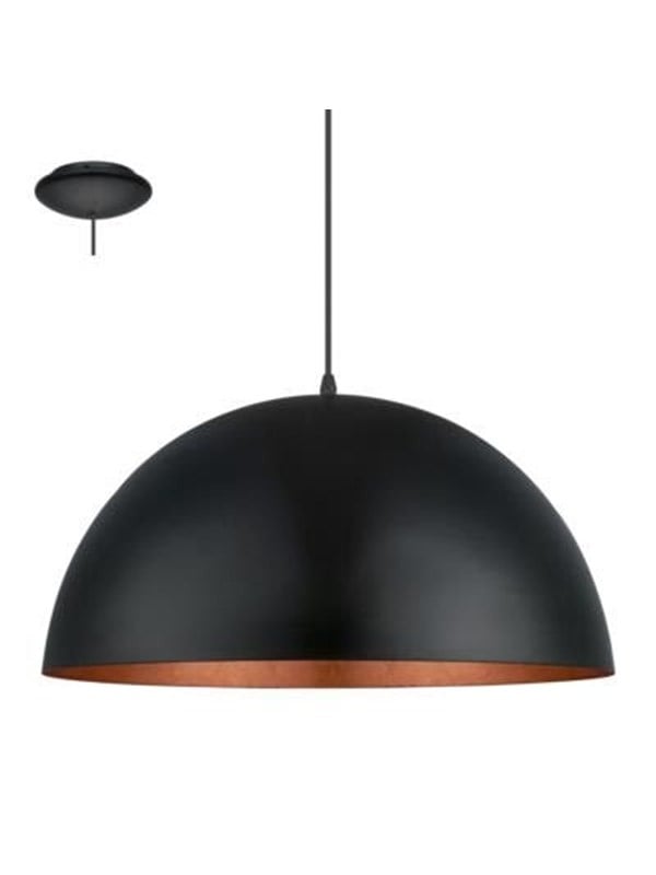 EGLO GAETANO 1 PENDEL Ø530 SORT/KOBBER