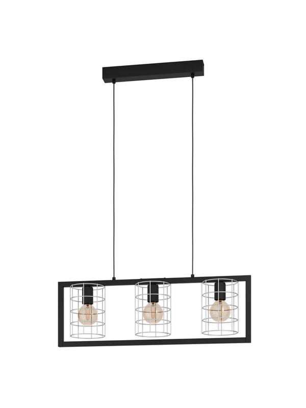 EGLO JUBILY LANGBORD E27 L770 SORT/HVID