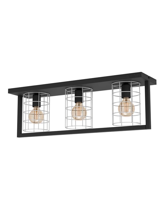 EGLO JUBILY LOFT 3XE27 L770 SORT/HVID