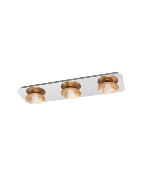 EGLO TORANO LOFT 3X510LM DÆMPB. KROM/GULD