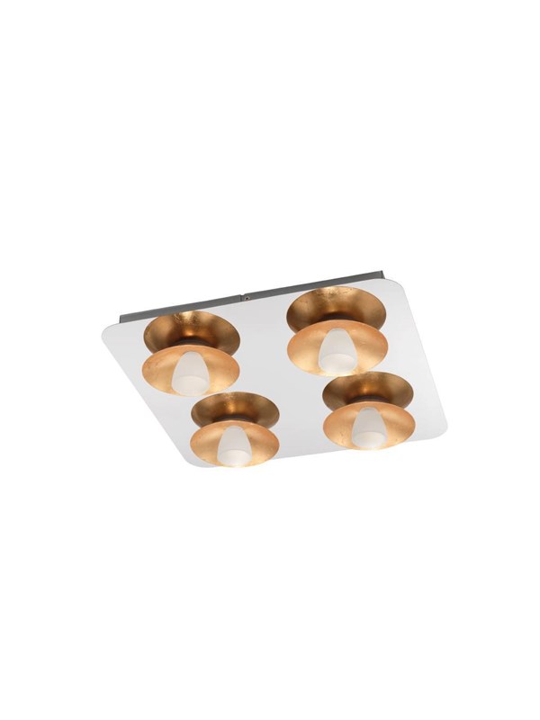 EGLO TORANO LOFT 4X510LM DÆMPB. KROM/GULD