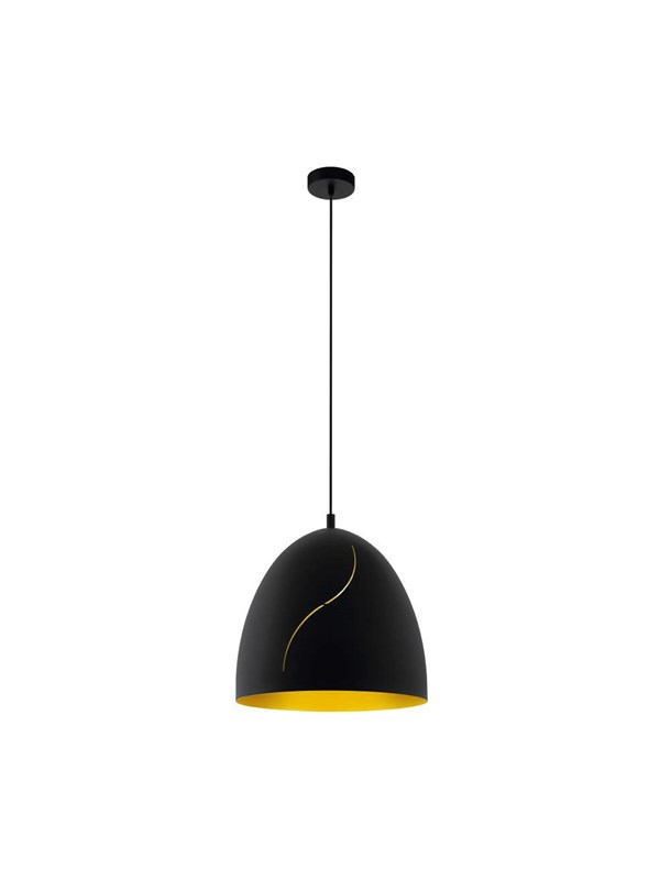 EGLO HUNNINGHAM PENDEL Ø405 SORT/GULD