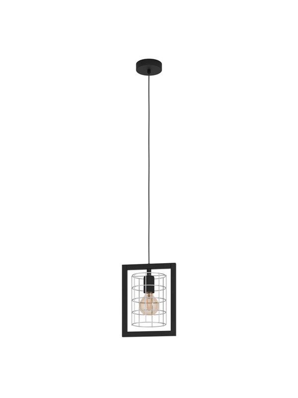 EGLO JUBILY PENDEL E27 SORT/HVID