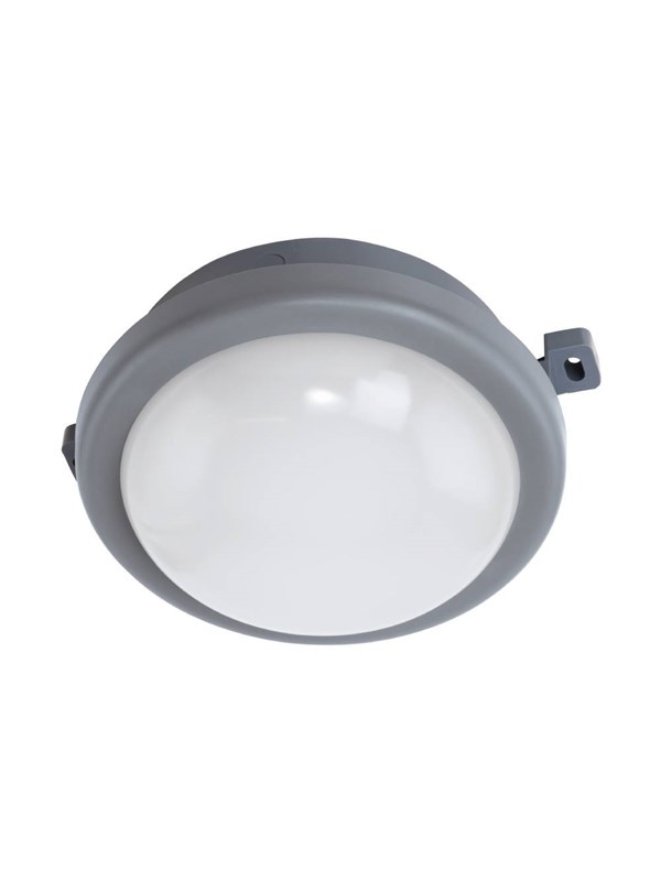 EGLO PESCOLLA UDE VÆG/LOFT RUND 560LM 4000K IP65 GRÅ/HVID