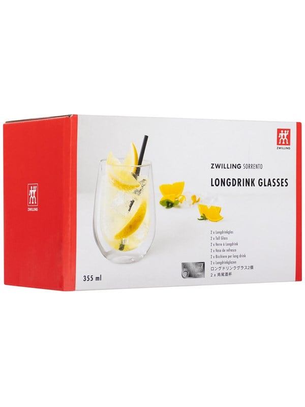 ZWILLING Sorrento rødvinsglas - 2 stk., 350 ml, dobbeltvægget