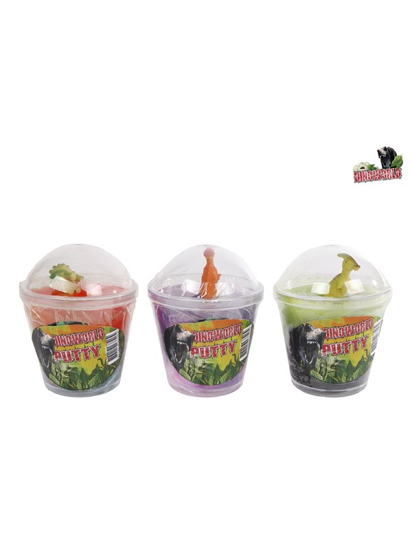 Pocket Money Multicolor Slime With Dino- asstored