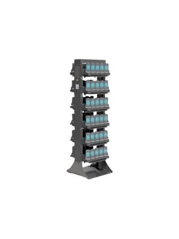 Zebra rack - dual side - for 12 multi-slot cradles - accommodate up to 60 devices - Maks - Maks størrelse