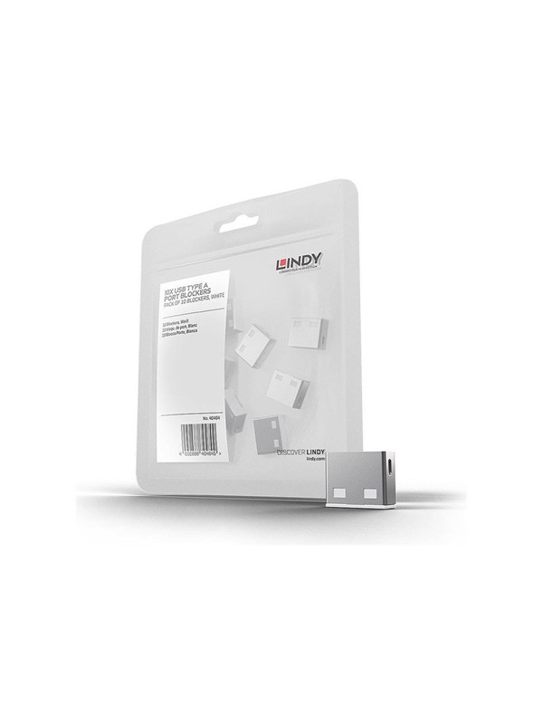 Lindy Usb Port Blocker White 10-pack Without Key