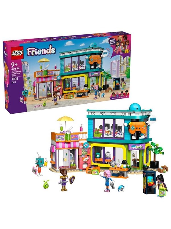 LEGO Friends 42674 Tegneserie- og spilbutik