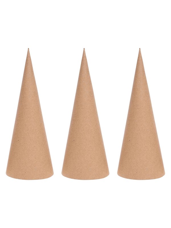 Colorations - Papier-mache Cones - 20 cm 20 pcs.