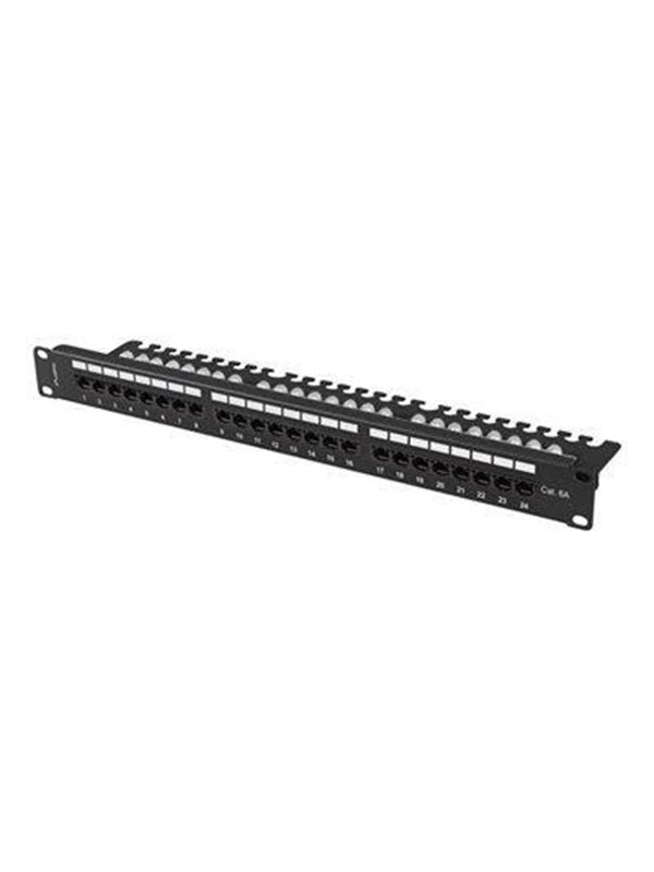 Lanberg patch panel - 1U - 19" - with shelf