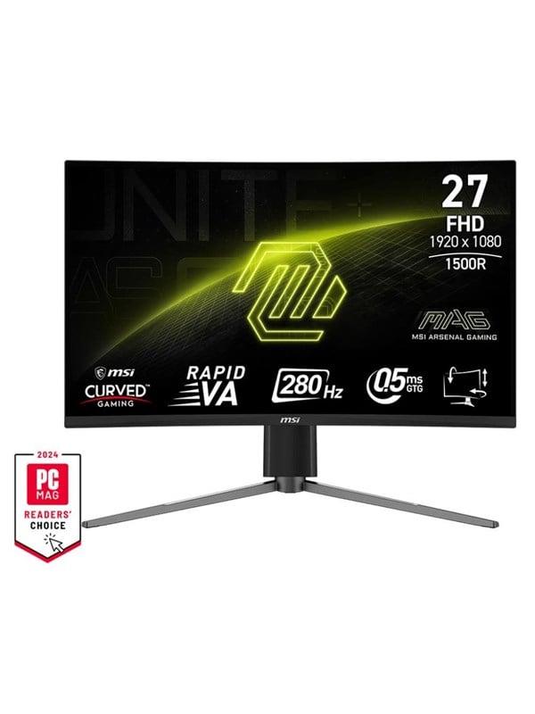 MSI MAG 276CPXF 27" Rapid VA 1920 x 1080 (Full HD) HDMI DisplayPort 280Hz