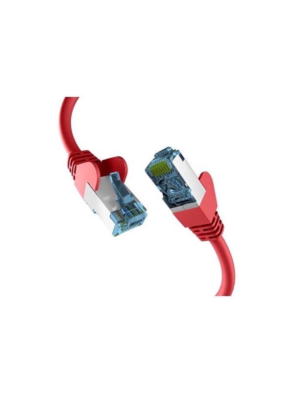 M-CAB EFB-Elektronik patch cable - 10 m - red - Rød - 10m