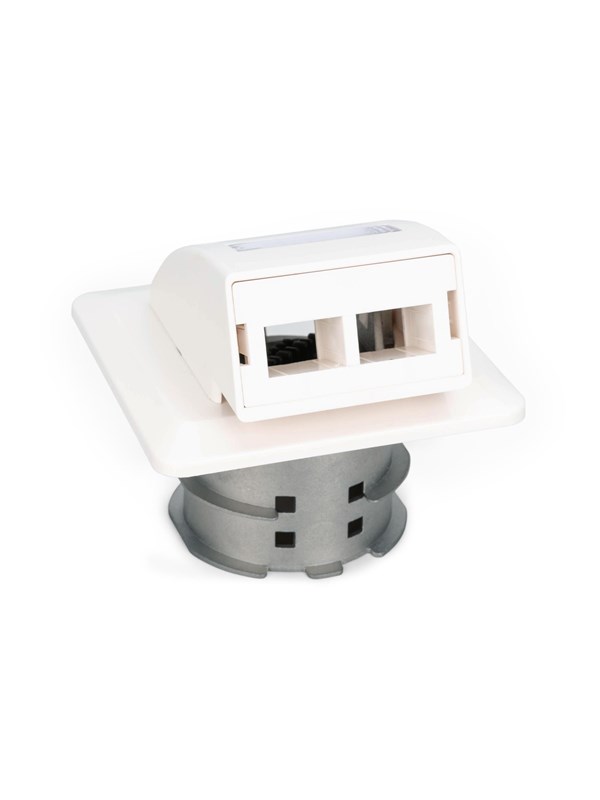 DIGITUS Fiber Flush Mount Wall-Outlet For SC and LC Adapter