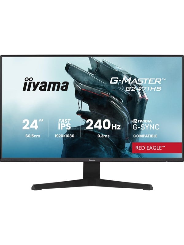 iiyama G-MASTER Red Eagle G2471HS-B1 24" Fast IPS 1920 x 1080 (Full HD) HDMI DisplayPort 240Hz