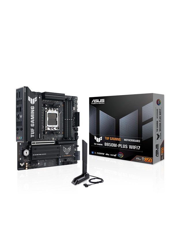 ASUS TUF GAMING B850M-PLUS WIFI7 Bundkort - AMD B850 - AMD AM5 - DDR5 RAM - Micro-ATX