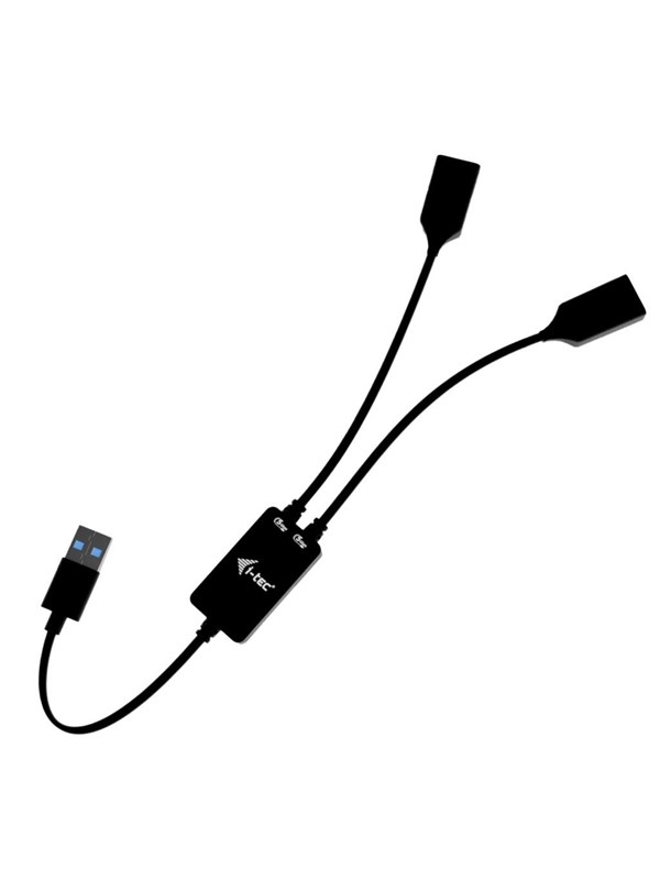 I-Tec USB-A Cable HUB 2 port (2x USB-A) USB hub - 2 ports - Sort