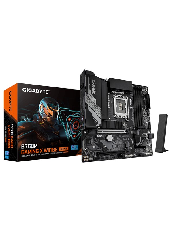 GIGABYTE B760M GAMING X WIFI6E GEN5 Bundkort - Intel B760 - Intel LGA1700 - DDR5 RAM - Micro-ATX