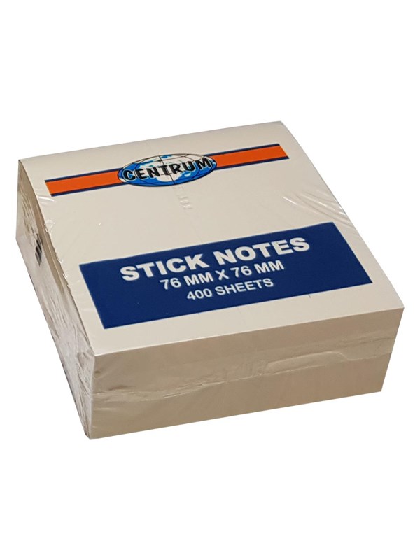 CENTRUM StickNotes 75*75mm. 400 ark. Pastelgul billede