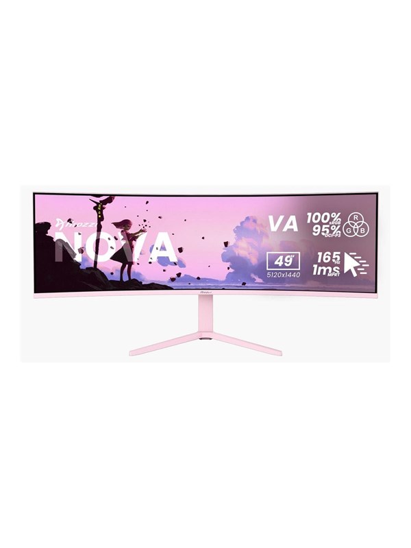 Arozzi Nova 49” Curved 49" VA 5120 x 1440 (UltraWide) HDMI DisplayPort 165 Hz