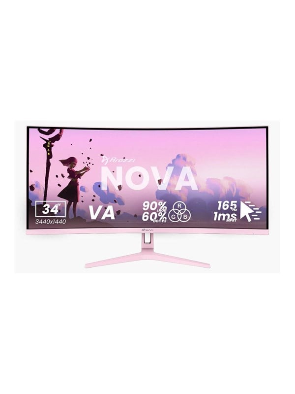 Arozzi Nova 34" VA 3440 x 1440 (UltraWide) HDMI DisplayPort 165Hz