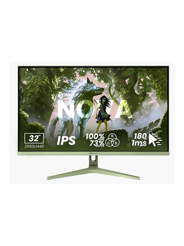 Arozzi Nova 32" IPS 2560 x 1440 (2K) HDMI DisplayPort USB 180Hz