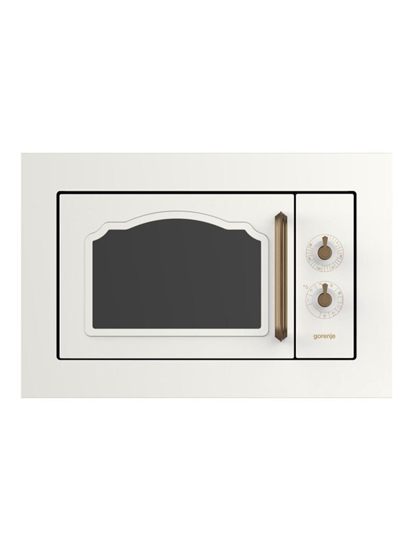 Gorenje Classico BM235CLI - Mikrobølgeovn med grill - til indbygning - 23 liter - 800 W - beige